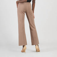 Clara Sun Woo Loose Leg Pocket Pant in taupe - women's pants - alternate view