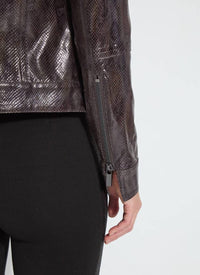 Lysse - Bennett Patent Foil Vegan Leather Jacket