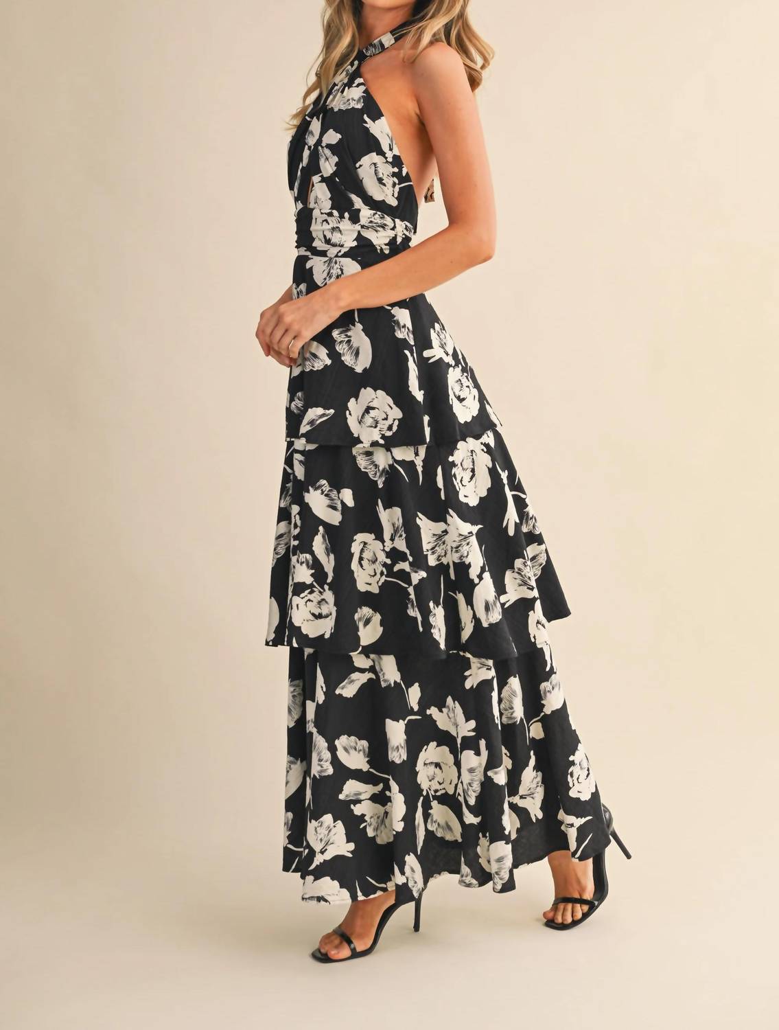 Klesis - Carrie Halter Neck Maxi Dress