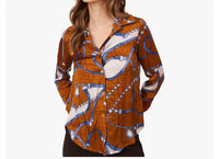 Astrid - Chain Button Down Blouse