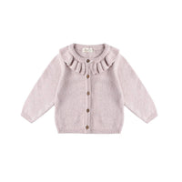 Quincy Mae - Girl's Ruffle Collar Cardigan
