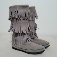 Minnetonka - Women's 3 Layer Fringe Boots