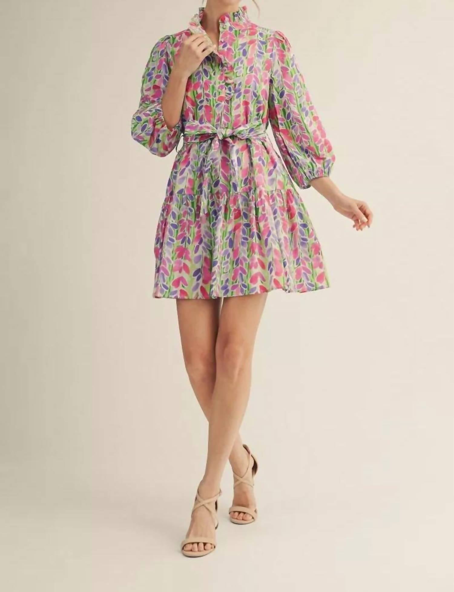Jodifl - Tie Waist Mini Dress