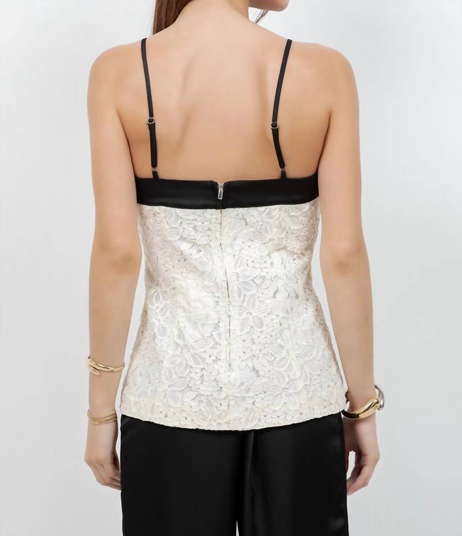 Whiteroom+Cactus - Fitted Lace Sleeveless Tank Top