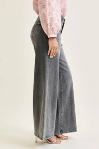 Judy Blue - Mid Rise Palazzo Split Back Yoke Jeans
