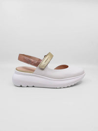 Wonders - Women's Comb Leather Platform Shoes