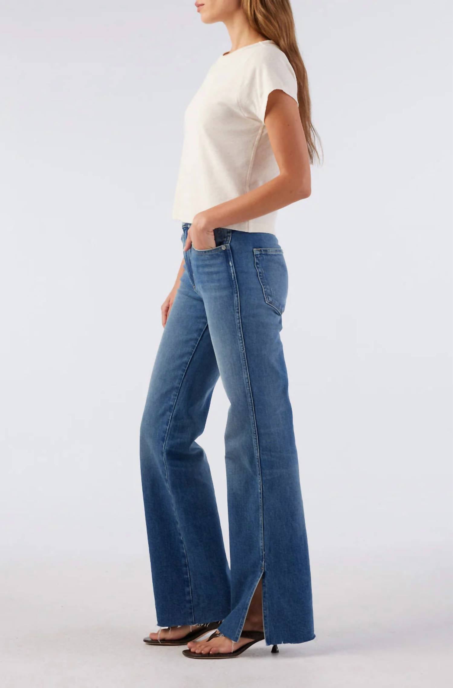 Amo - Georgia Split Flare Jeans