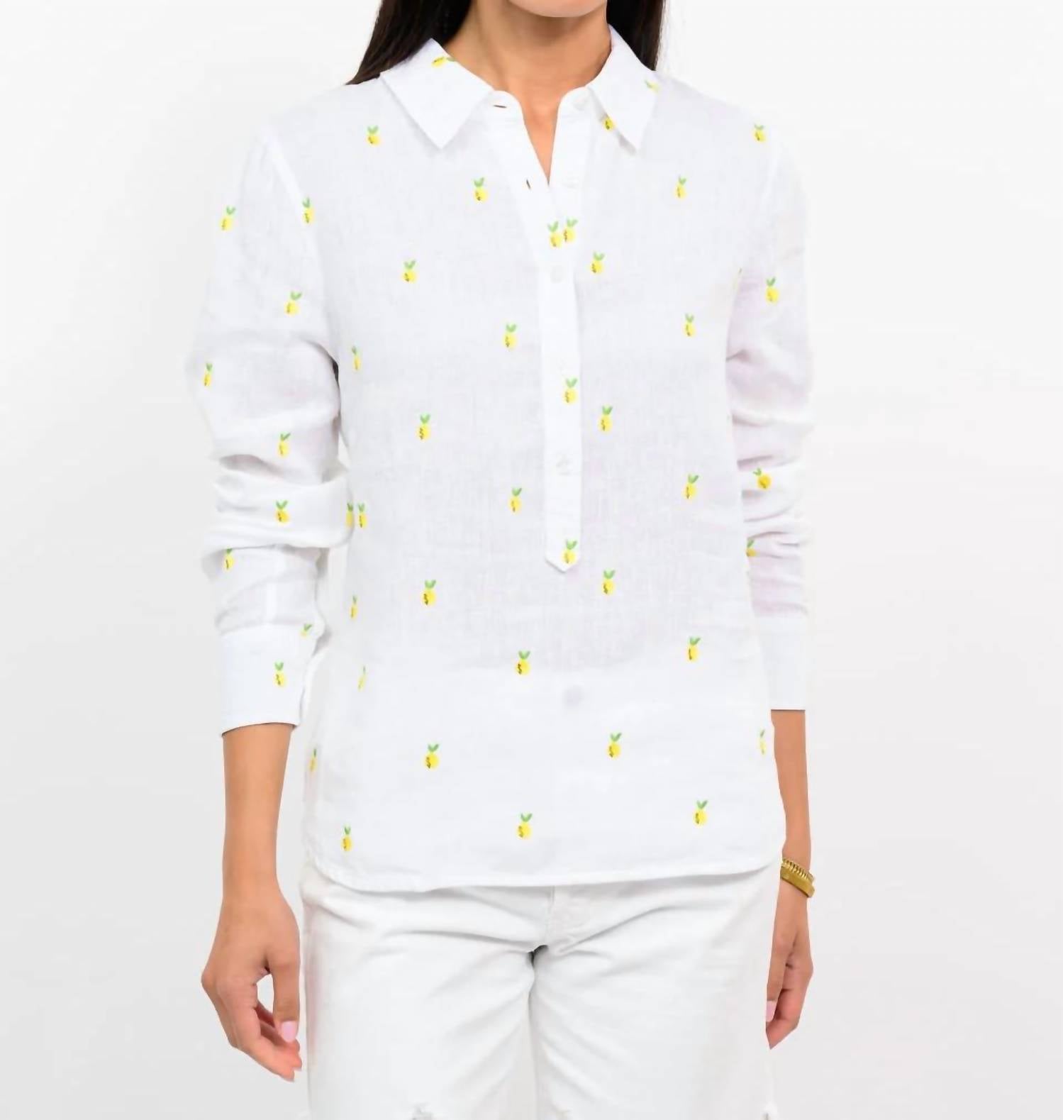 Ivy Jane - Linen Lemon Long Sleeve Top
