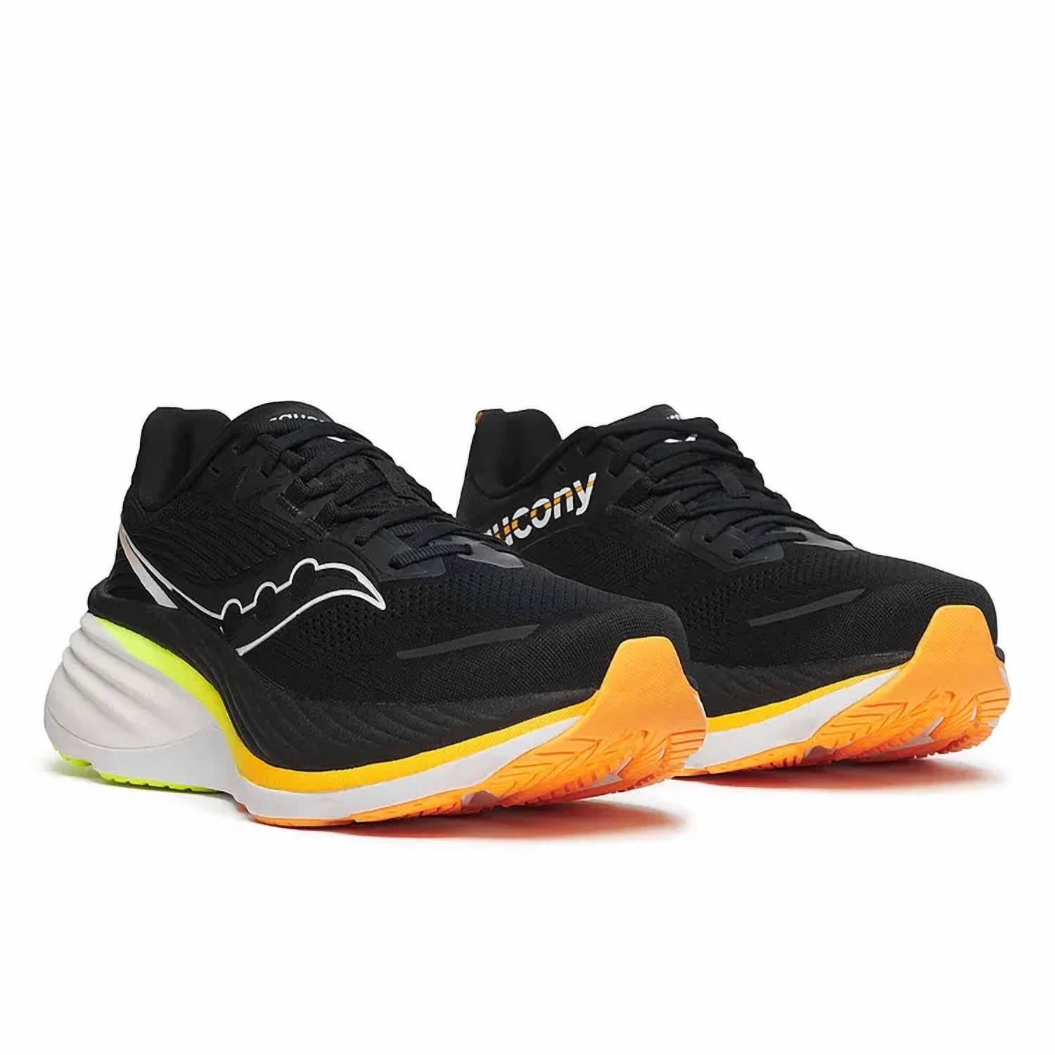 SAUCONY Men's Hurricane 24 Shoe in black vo2 - men's shoe
