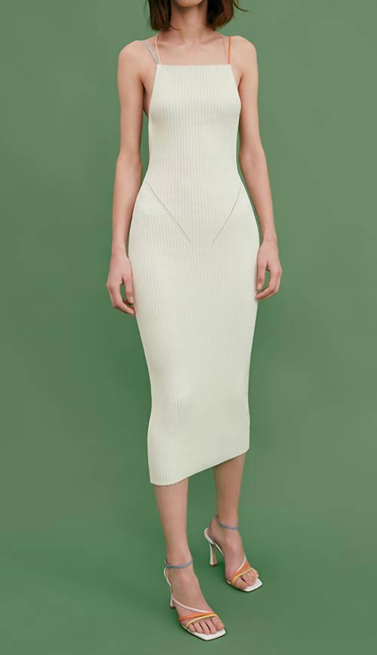 Rivoli Open Back Midi Dress