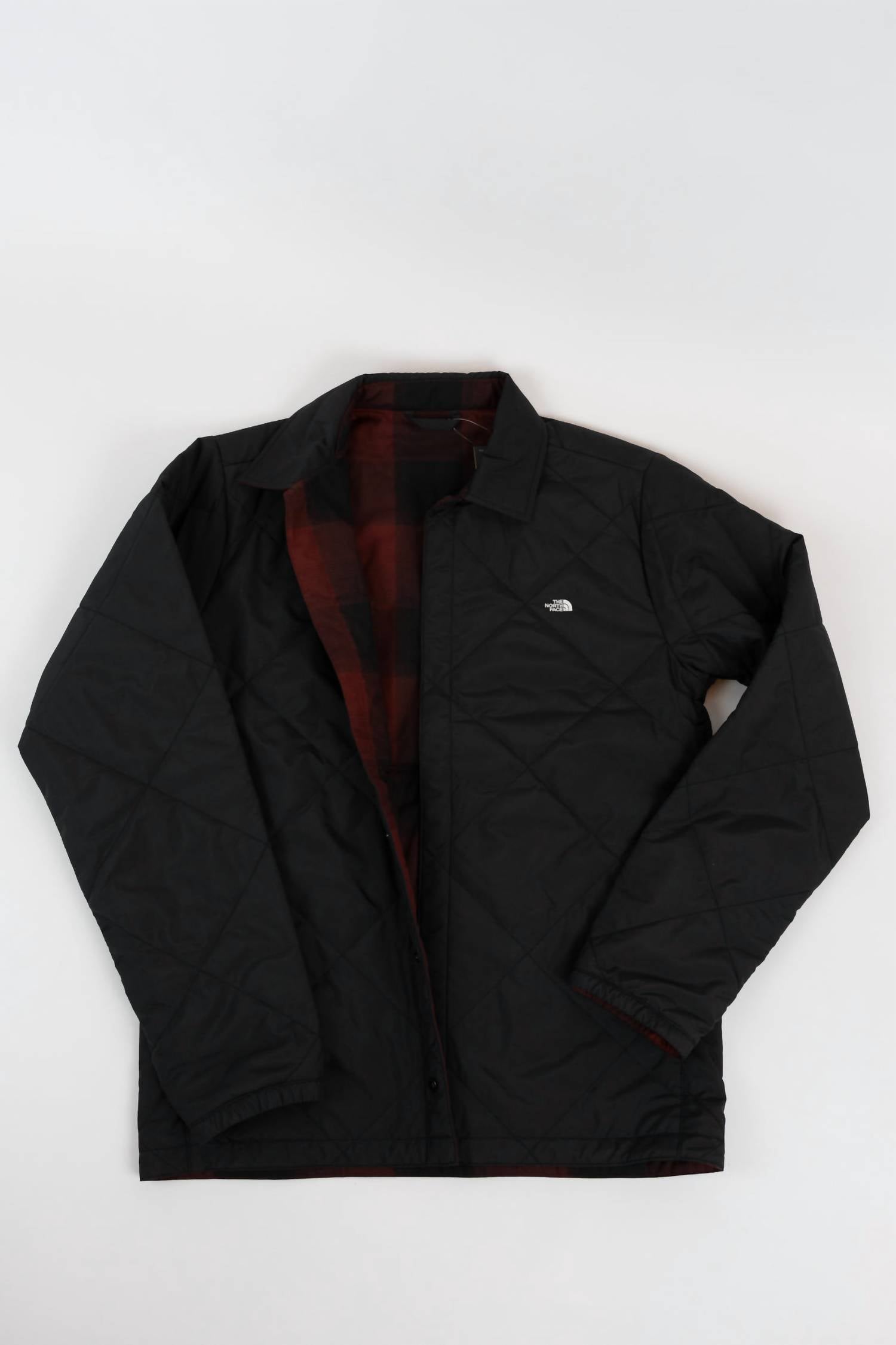 THE NORTH FACE Afterburner Insulated Flannel Jacket in black sumac - men's jacket - view 5