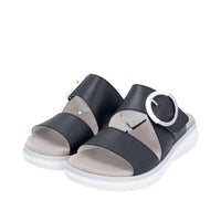 Remonte Women's D2k51-14 Flat Sandal in navy - women's sandal