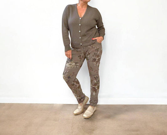 Made In Italy - Floral Ember Italian Magic Pants