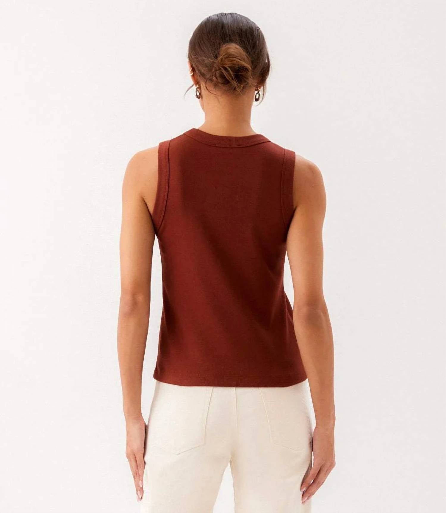 Karen Kane - Ribbed Crewneck Tank