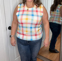 Anniewear - Judith Plaid Sleeveless Top