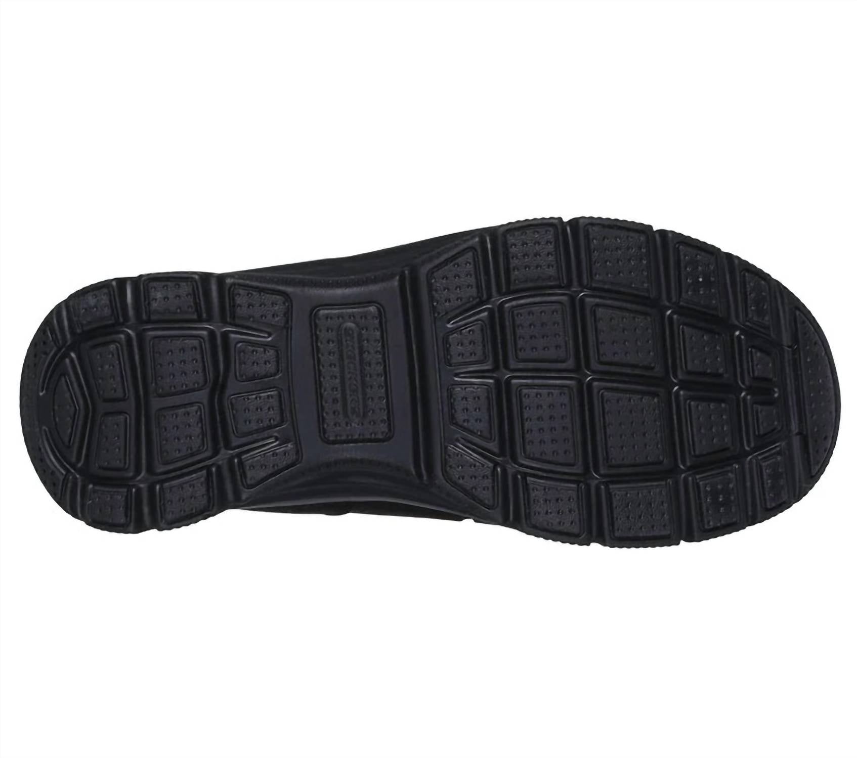 Skechers Women's Easy Going Slip In Shoes in shoes in black - women's sneaker - detail view