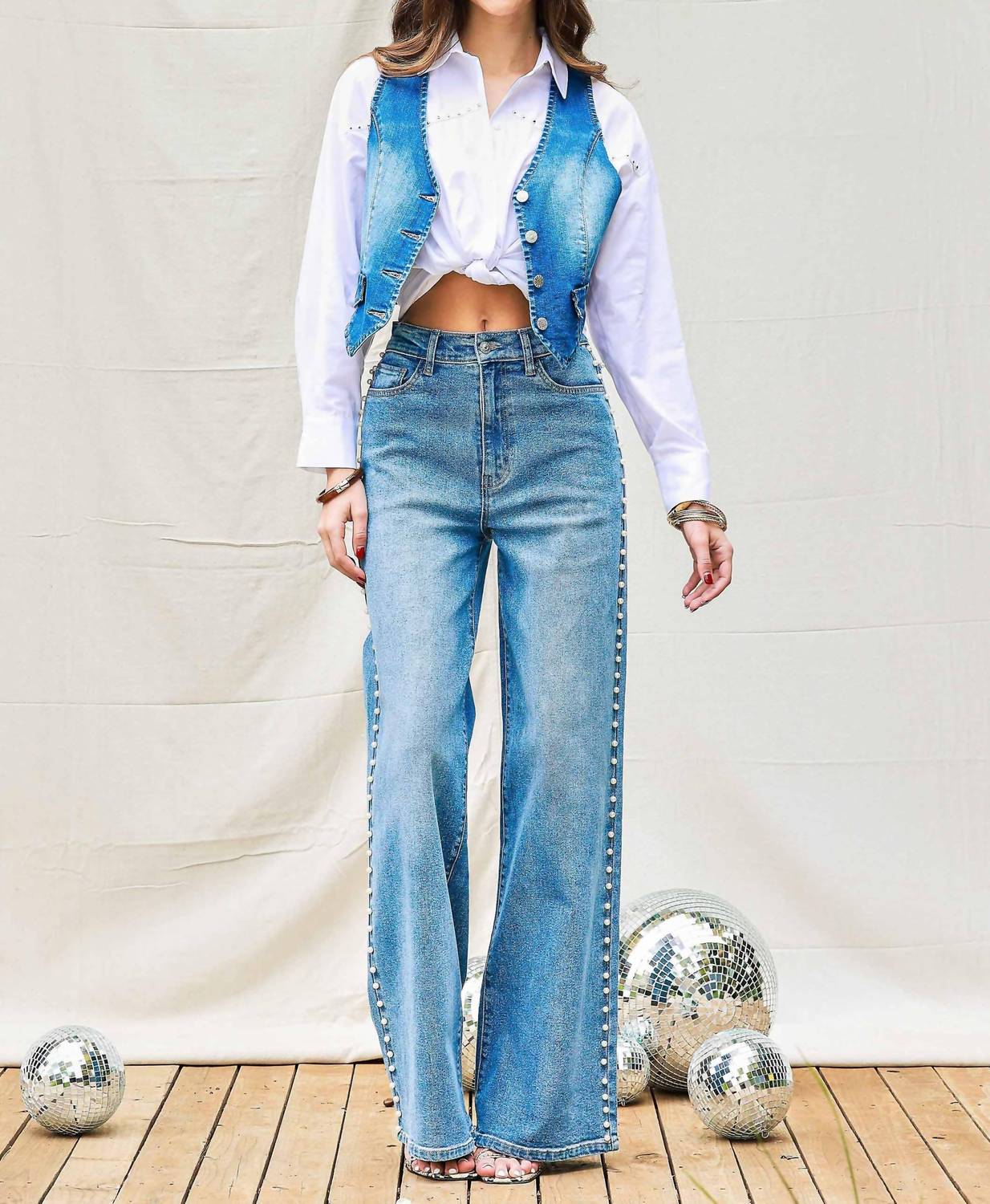 Vibrant M.I.U - Pearl Wide Leg Jeans