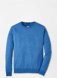 PETER MILLAR Excursionist Flex Crew Neck Sweater in lunar blue - men's sweater - view 4