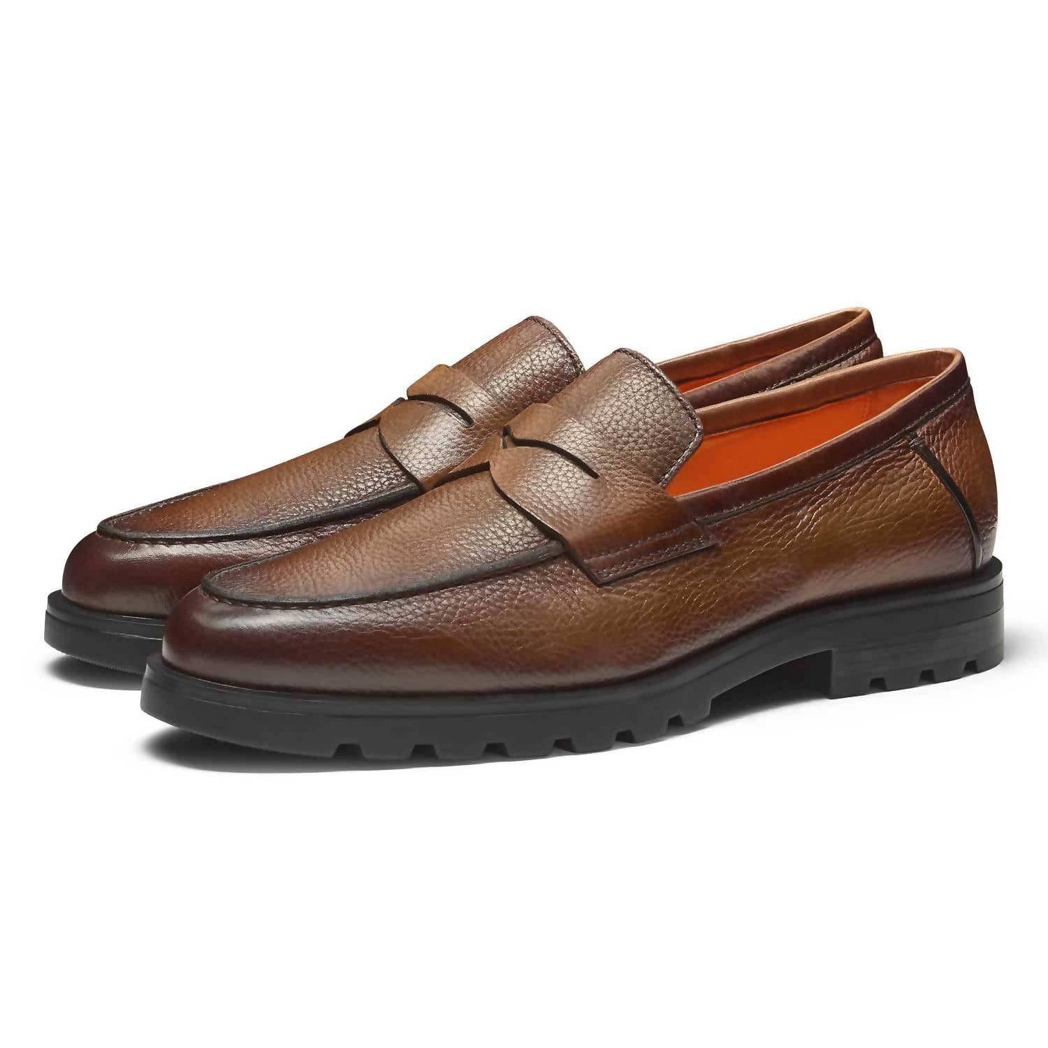 Santoni - Men's Rock Lugsole Penny Loafer
