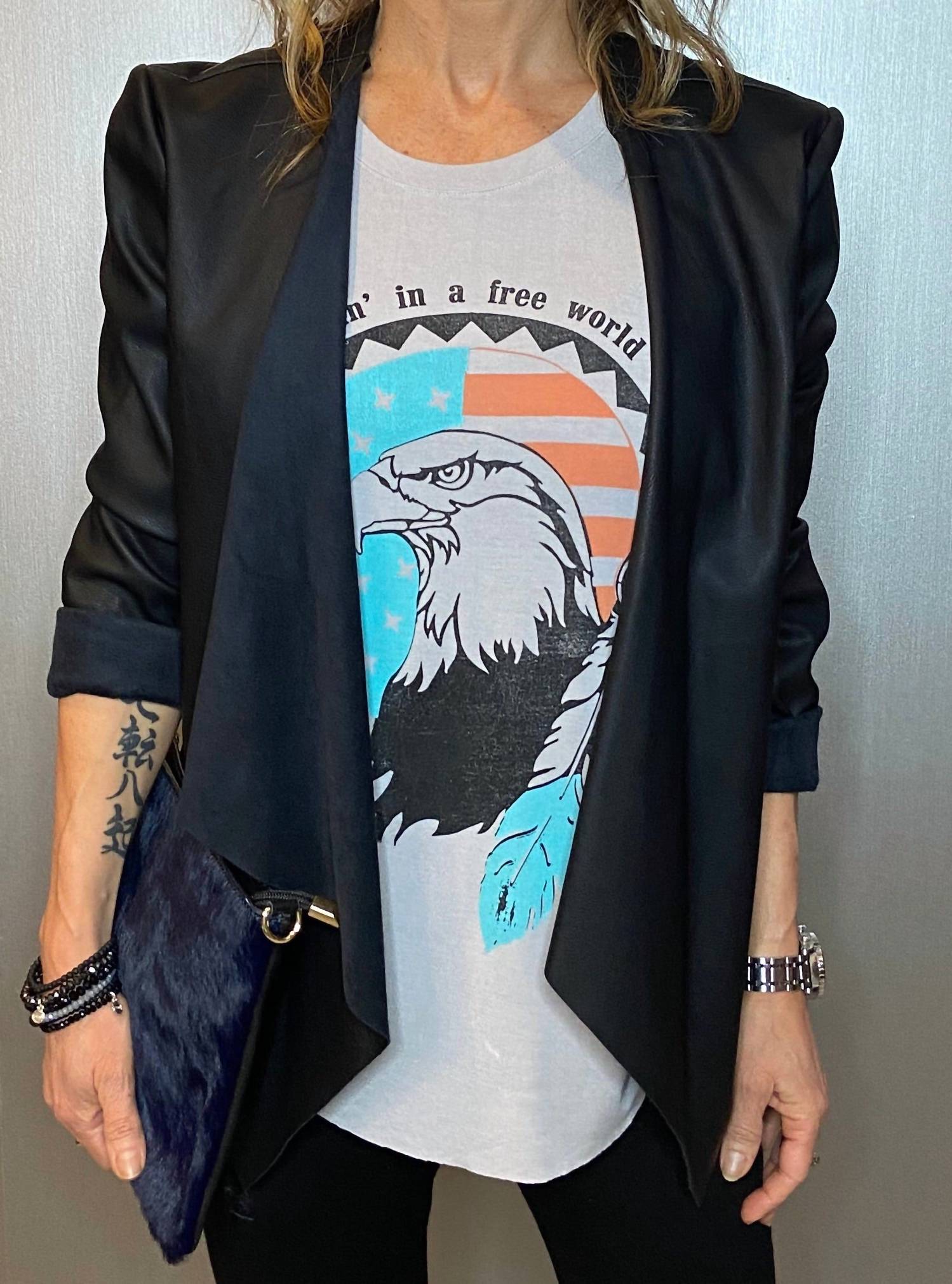 Brokedown Clothing - Rockin’ In A Free World Traphic Tank Top