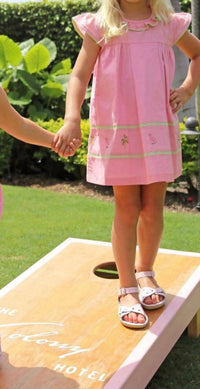 CHRISTIAN ELIZABETH FLAGLER FLAMINGO DRESS in pink - kids' dress