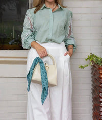Exvoto - Susan Blouse With Lace Embroidery