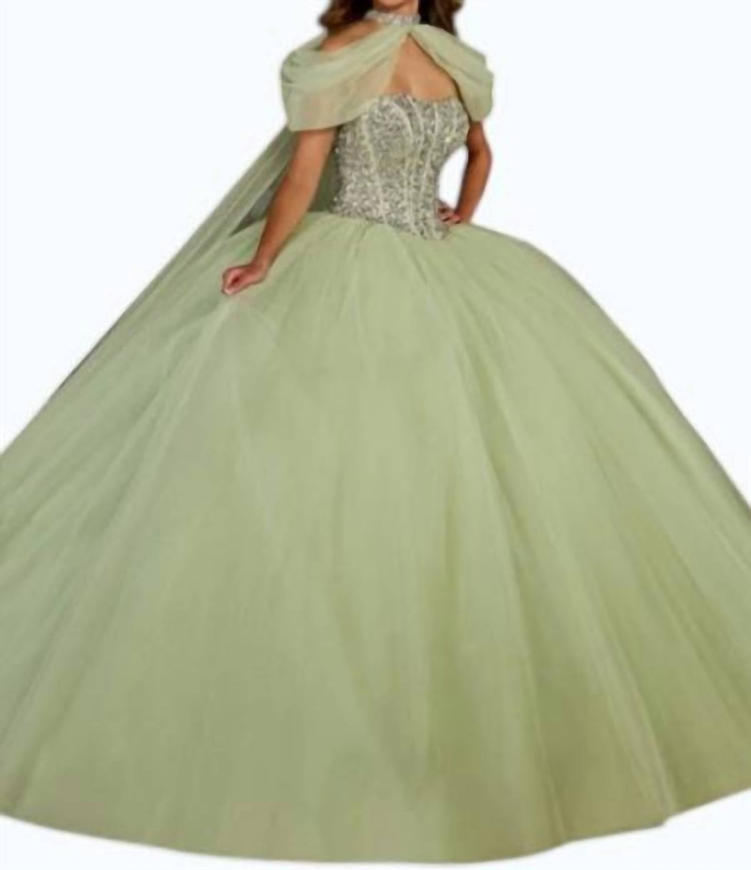 Rachel Allan - Long Beaded Quinceanera Ball Gown