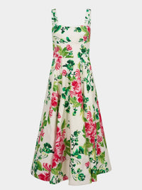 SALONI Sabrina Dress in saffier bouquet - women's dress - alternate view