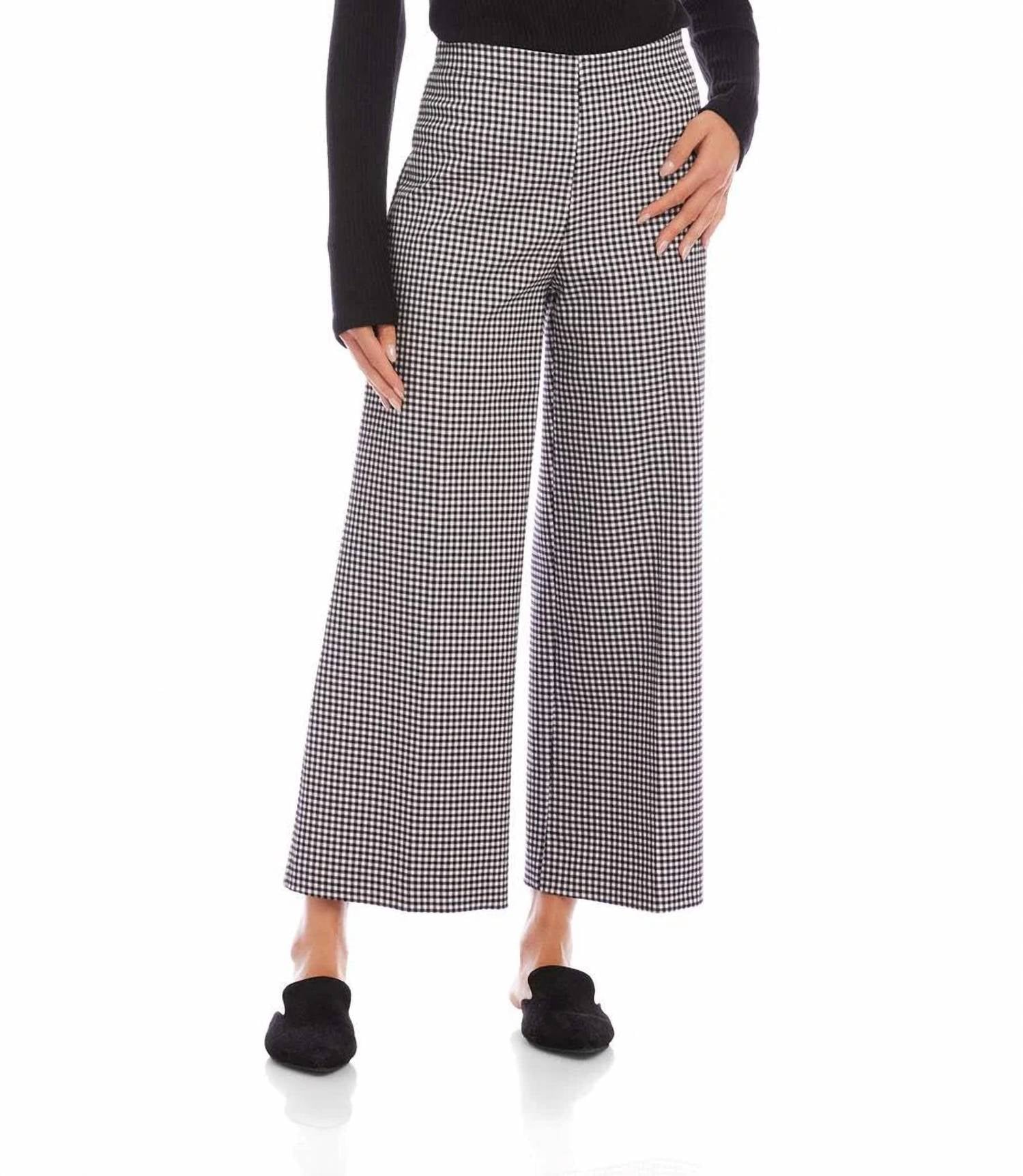 Karen Kane - Cropped Wide-leg Pants