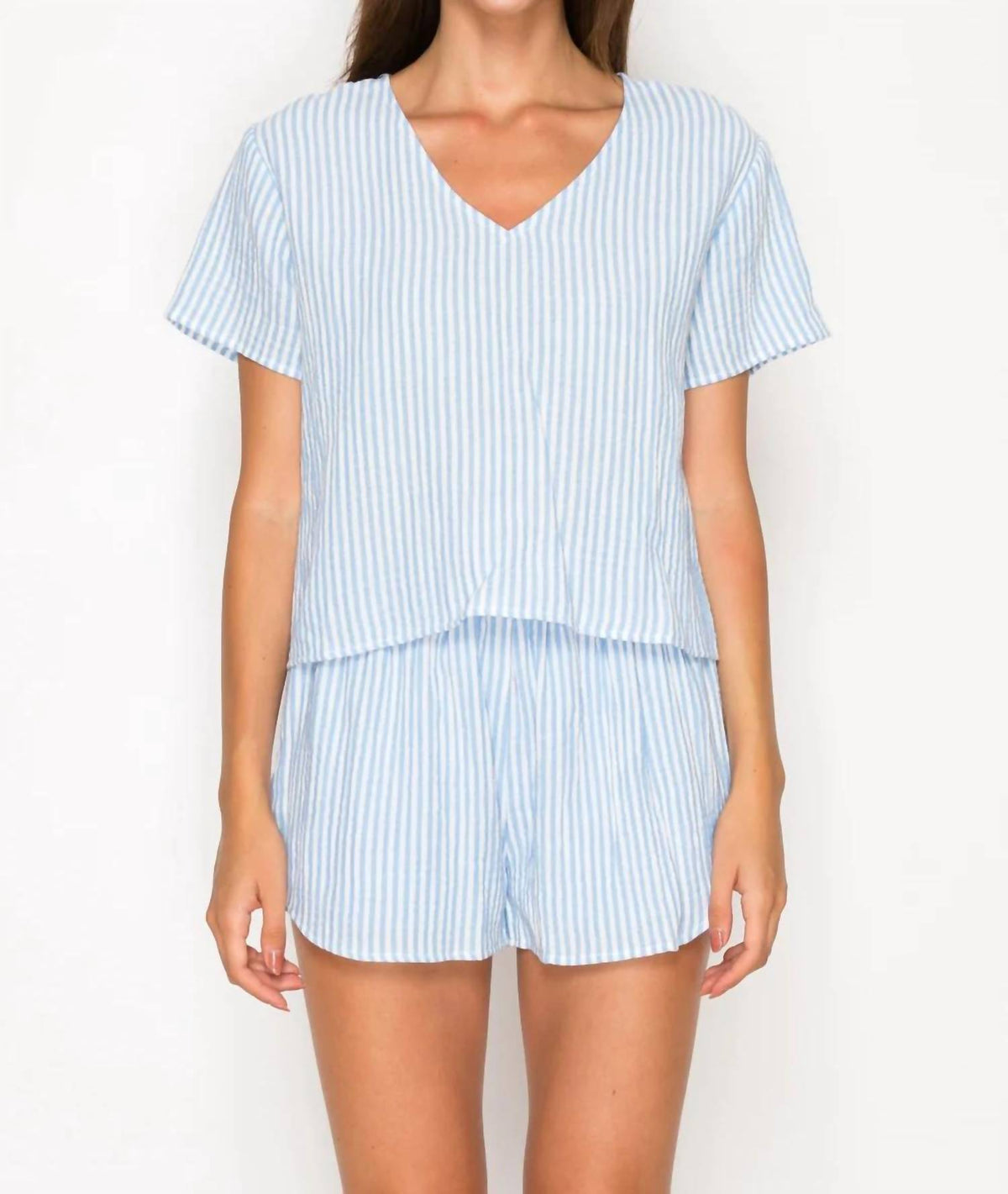 Meet Me In Santorini - Gauze Stripe Set