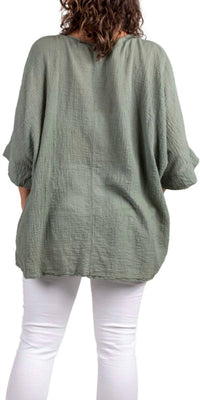 Gigi Moda - Rina Waffle Cotton Top