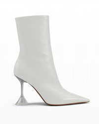 Amina Muaddi - Women's Giorgia Croc Leather Mid-calf Boots