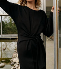 Indi & Cold - Women's Knotted Knit Dress