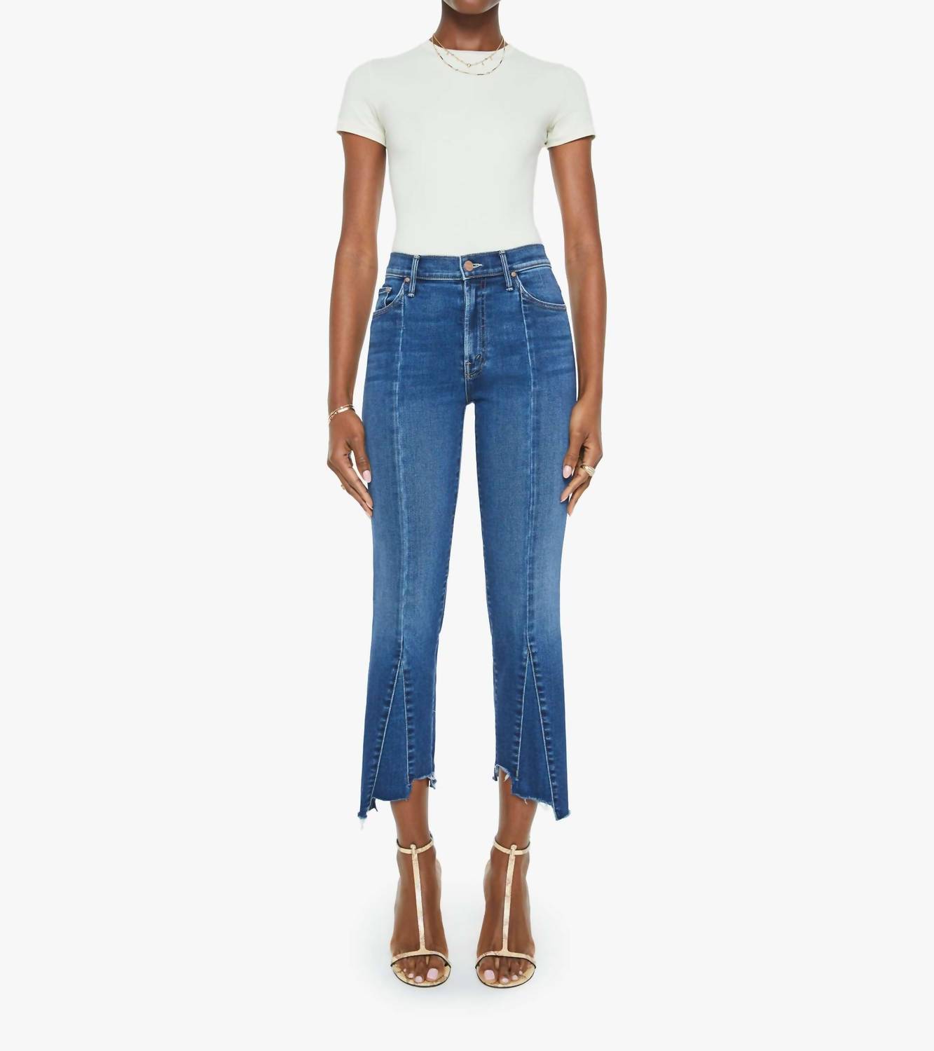 Mother - Insider Crop Pointy Fray Jeans