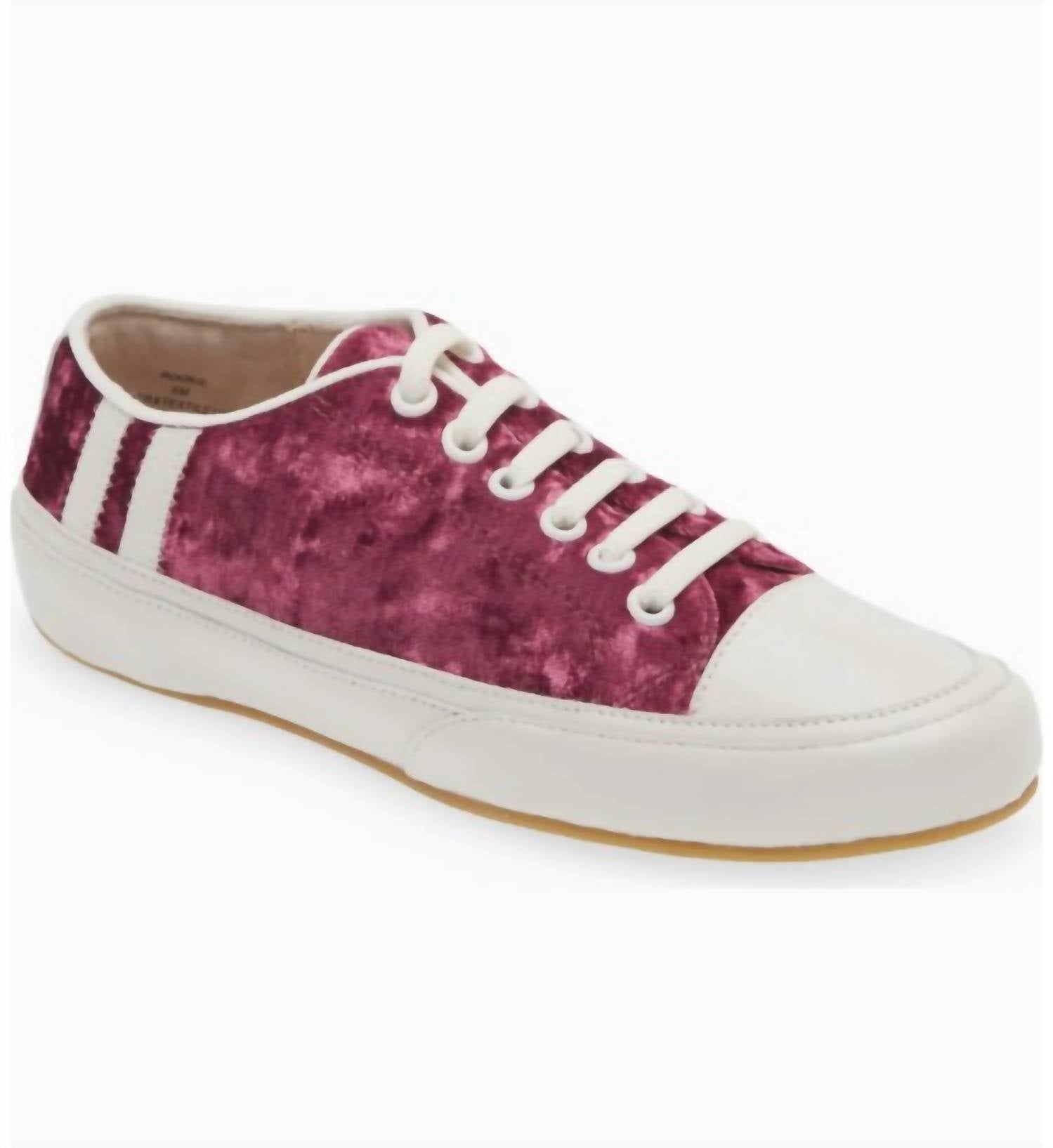 CECELIA NEW YORK Women's Rookie Sneaker in wine - women's sneaker