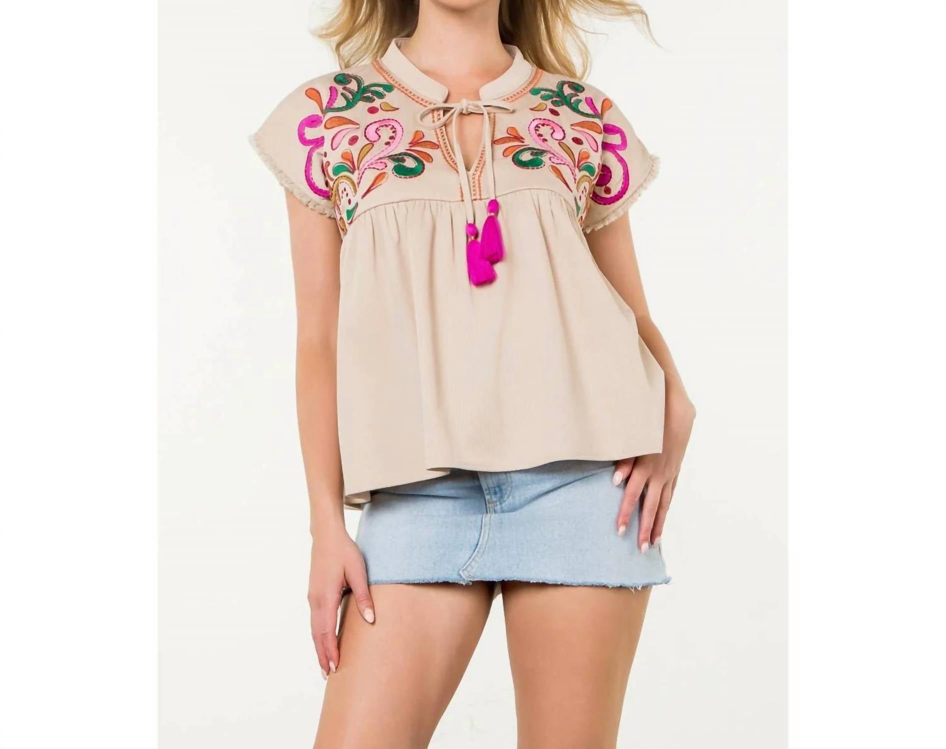 Thml - Emily Tassel Tie Top