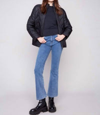 Charlie B - Jacquard Quilted Puffer Jacket