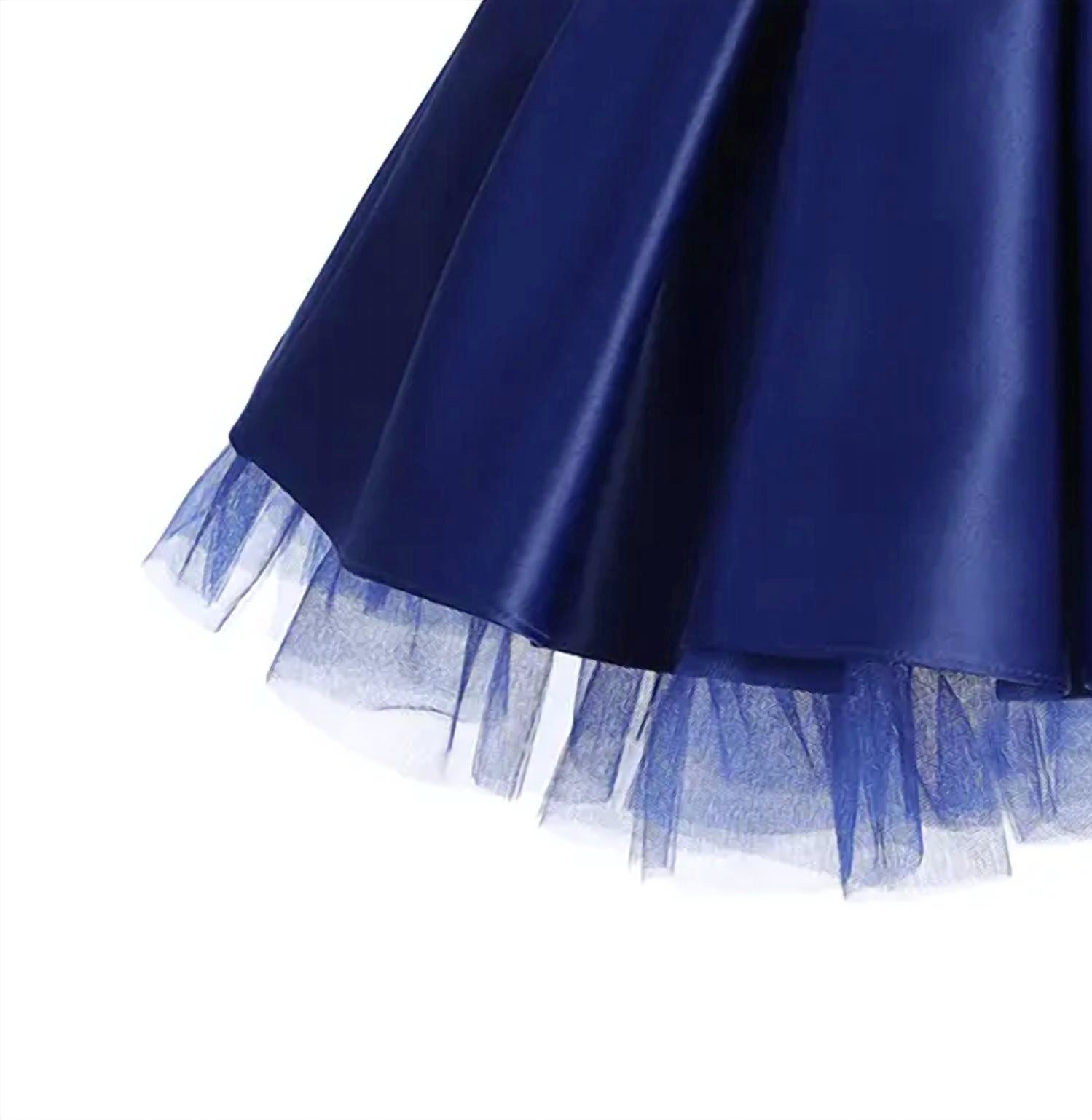 Sweet Kids - Girl's Pleated Satin Special Occasion Dress