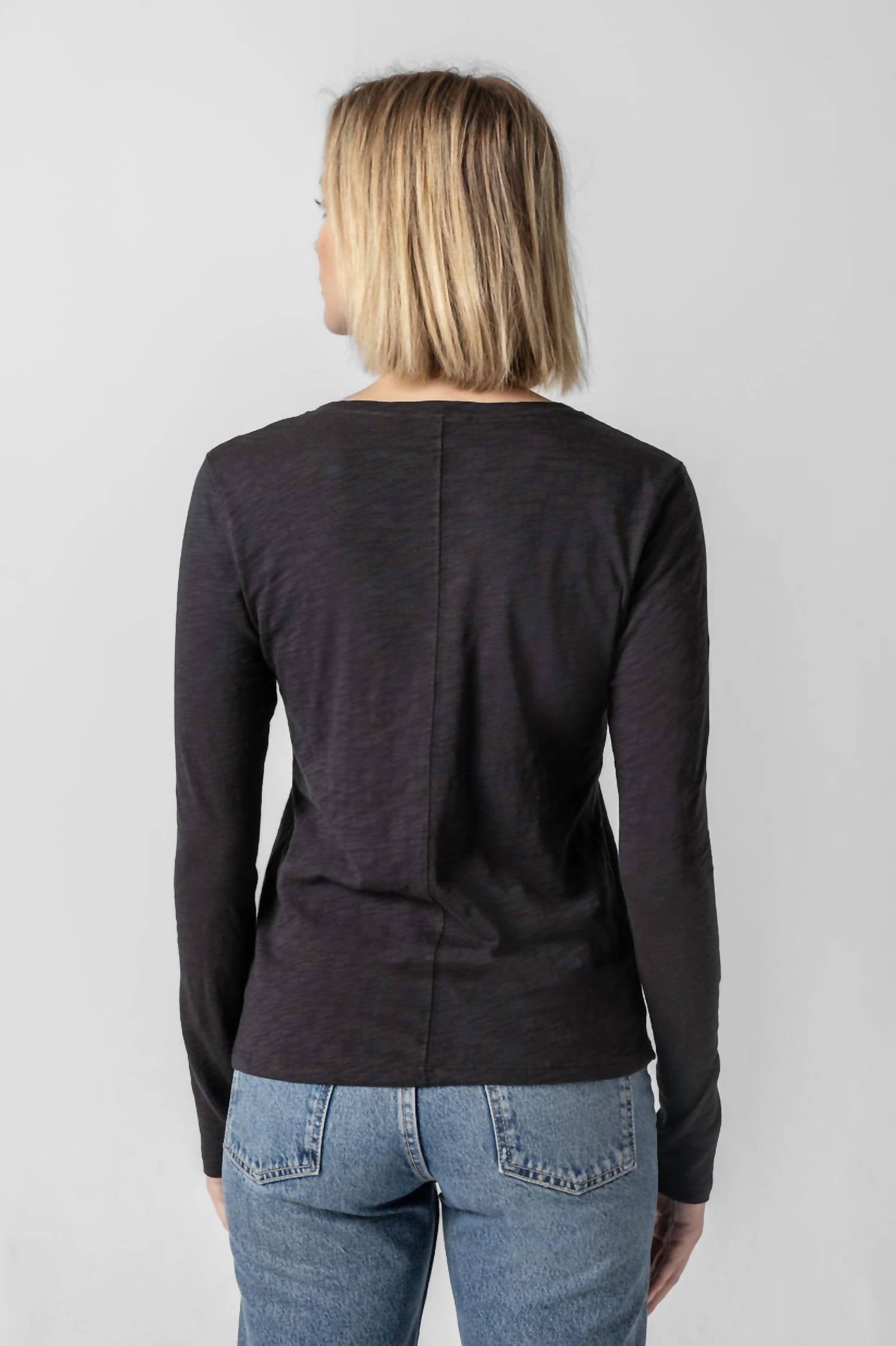 Lilla P - Rolled Edge V-neck Tee