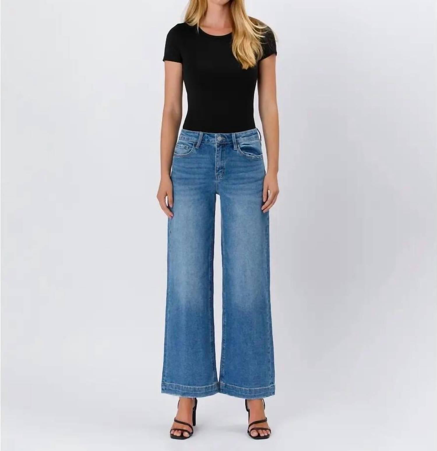 Lovervet - High Rise Trouser Wide Leg Jeans