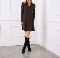 Karen Kane - Zaylee Zip-up Travel Mini Dress