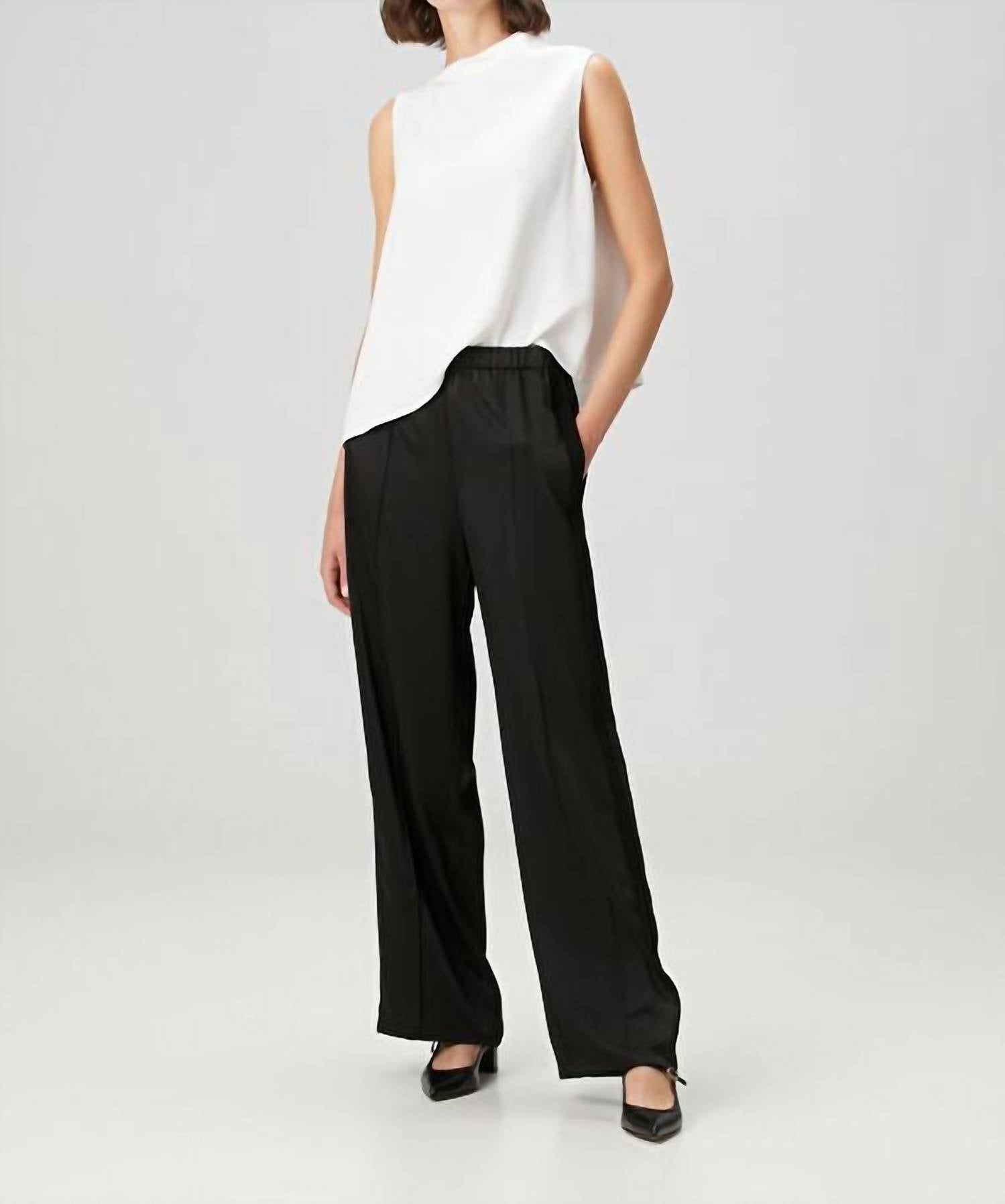 Vince - A-line Asymmetrical Draped Top
