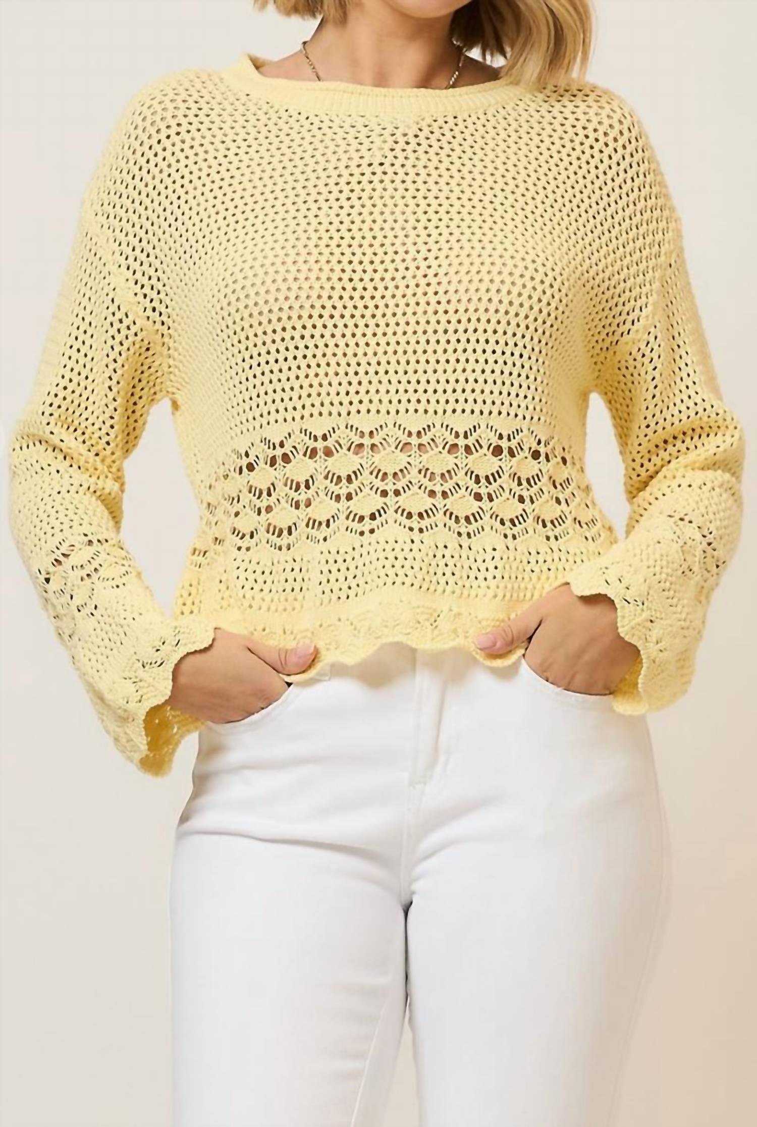 Cozy Co. - Breeze Open Knit Sweater
