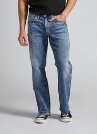 Silver Jeans Co Zac Relaxed Fit Straight Leg Jeans in indigo 1 - men's jeans