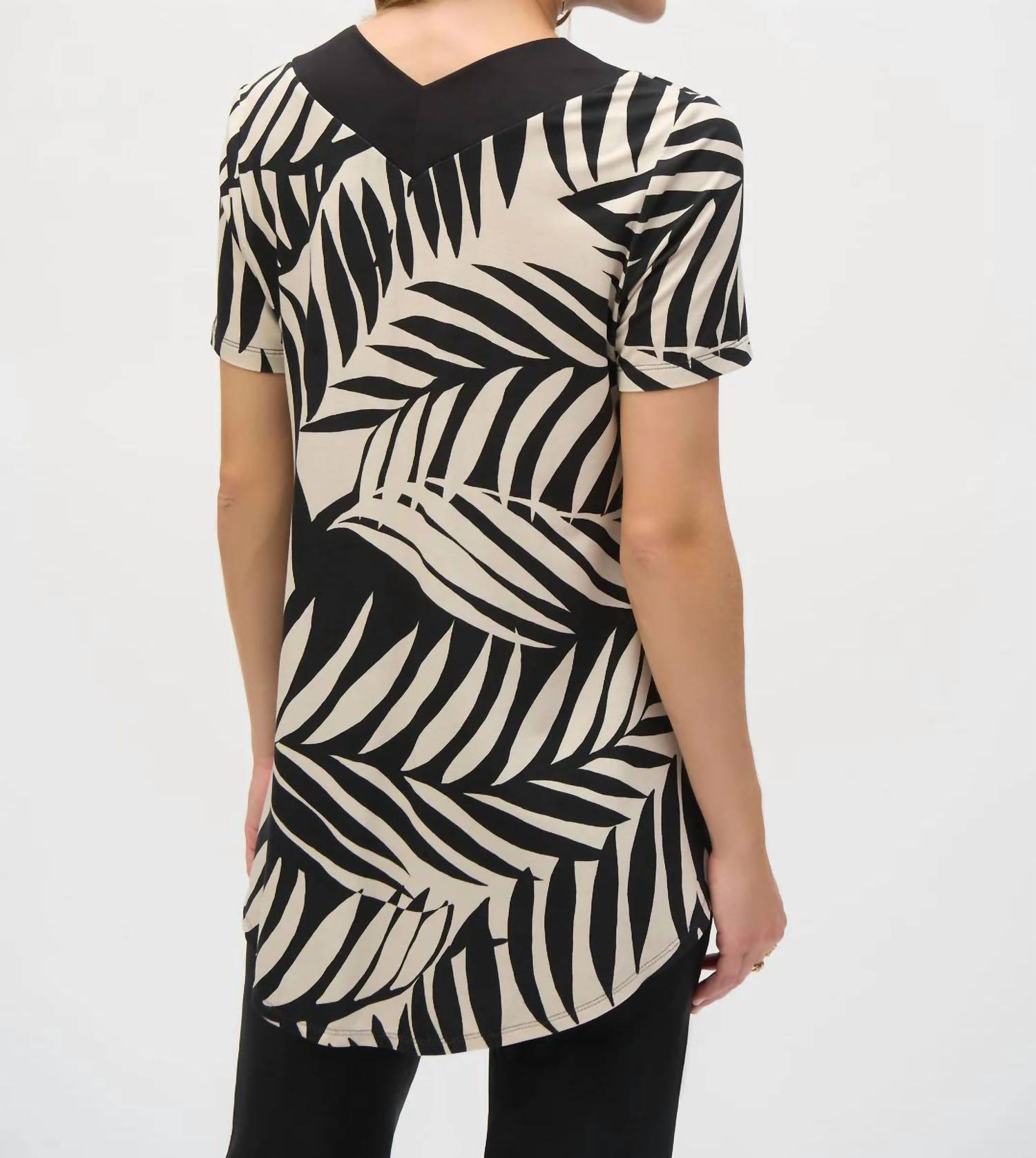 Joseph Ribkoff - Tropical Print Short Sleeve Top