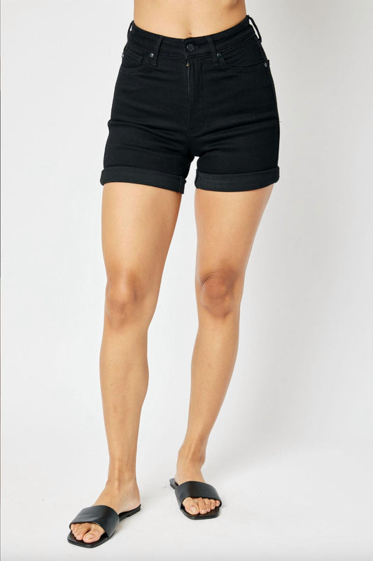 Judy Blue - Tummy Control Cuffed Shorts