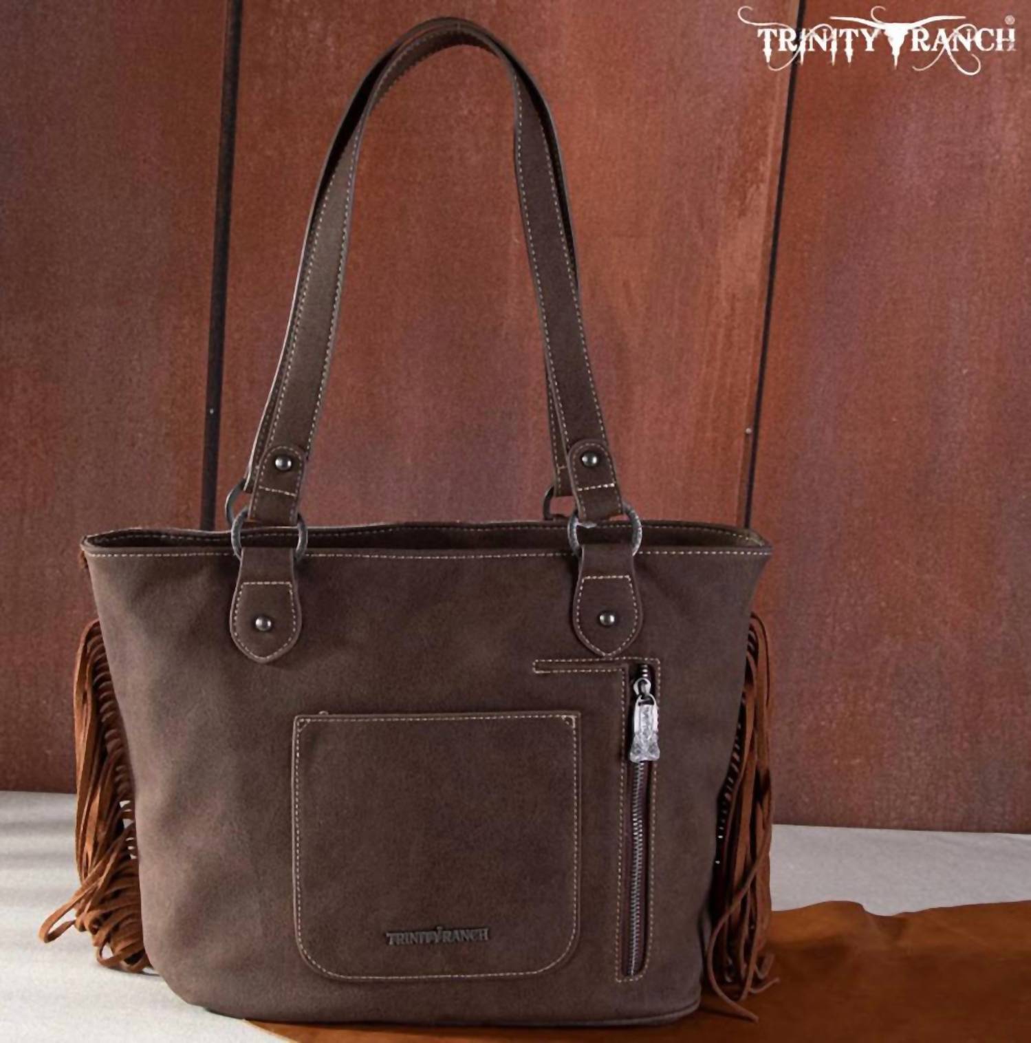 Trinity Ranch - Women's Hair-on Fringe Concealed Carry Purse