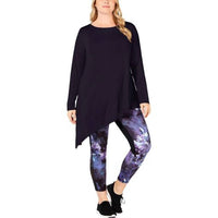 Ideology - Activewear Plus Size Asymmetrical Long Sleeves Top