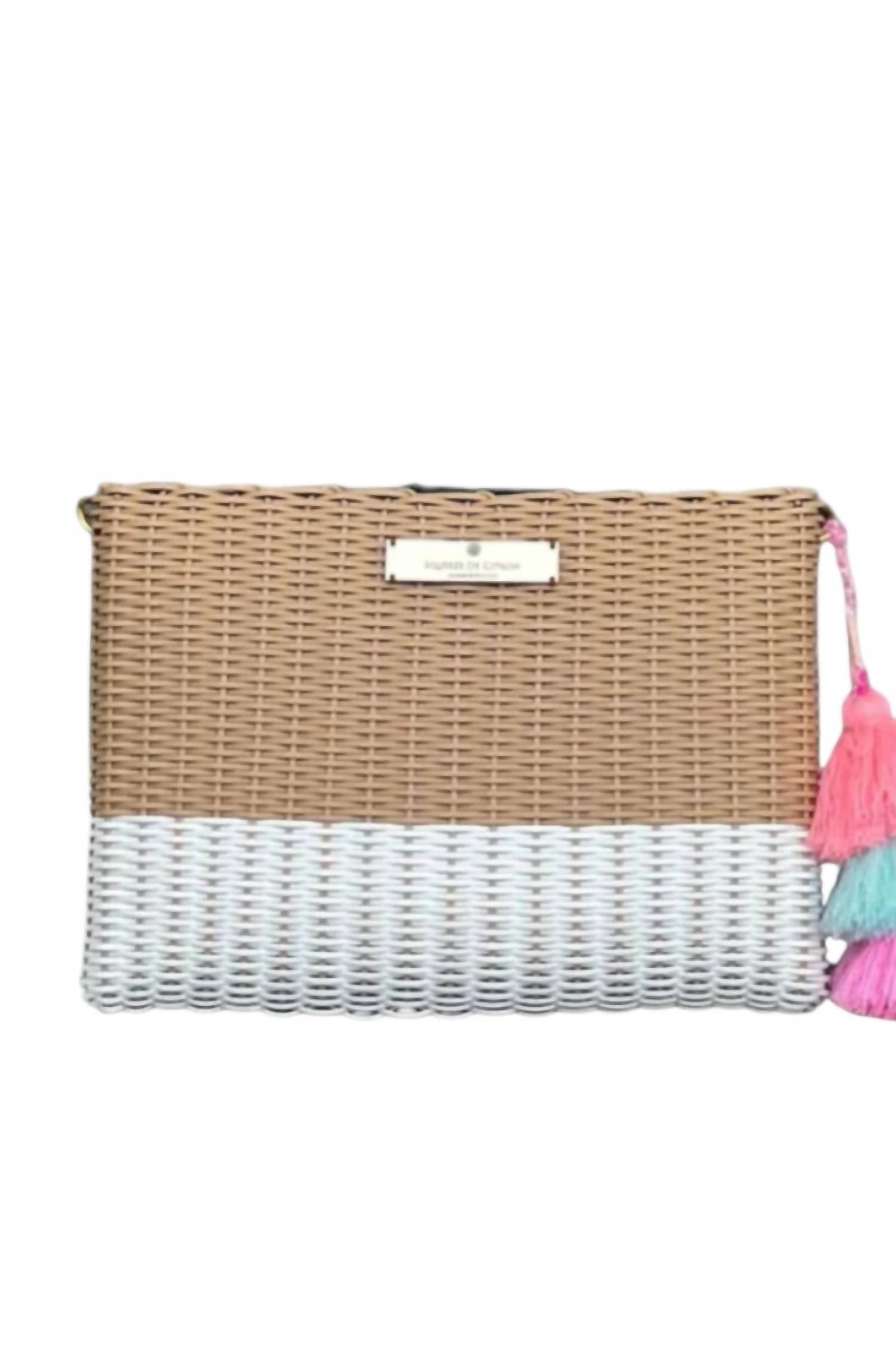Squeeze De Citron Women's Lemon Drop Citron Bag in cafe con leche - women's bag - detail view