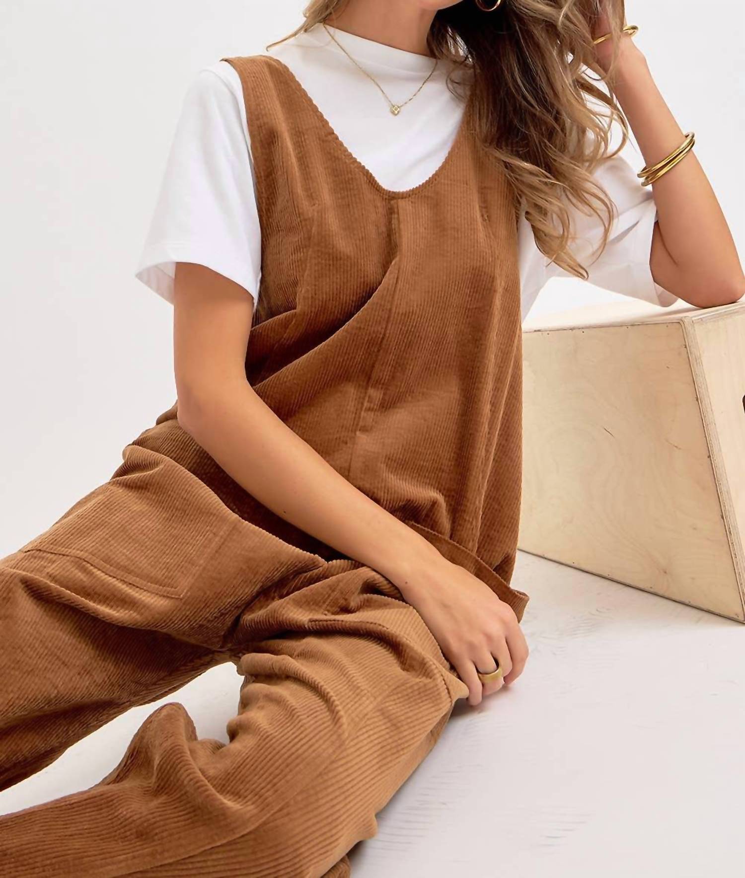 Sweet Lovely By Jen - Corduroy Overalls